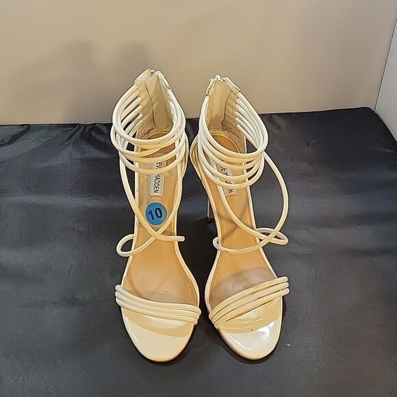 STEVE MADDEN MULTI-STRAP HIGH HEEL ROUND TOE SANDAL - Picture 2 of 15